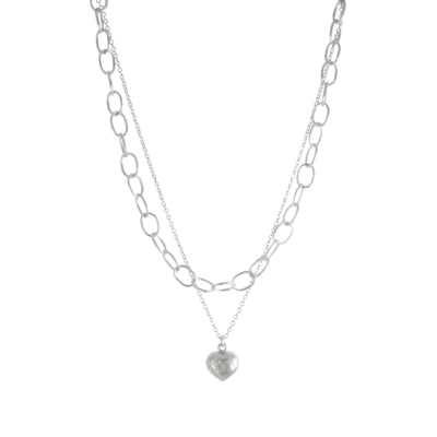 Corazón Cherny con dos cadenas